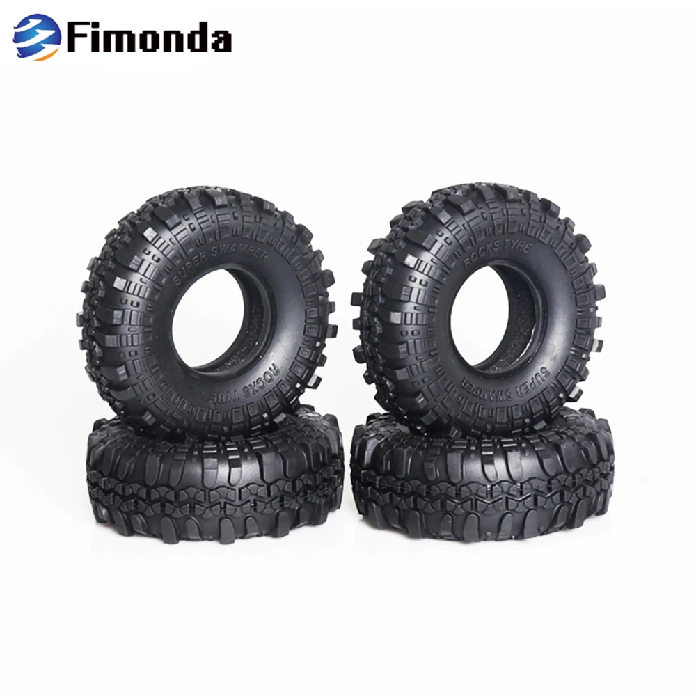 

4pcs 1.9inch 110mm Rubber Tires for 1/10 RC Crawler Car TRX4 Axial SCX10 RR10 D90 HSP Redcat Tamiya CC01 Upgrade Tyres
