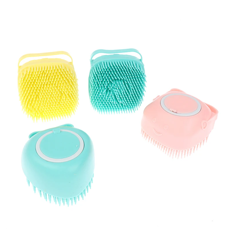 

1PCS Soft Safety Silicone Massage Tools Bathroom Puppy Dog Cat Bath Massage Glove Brush