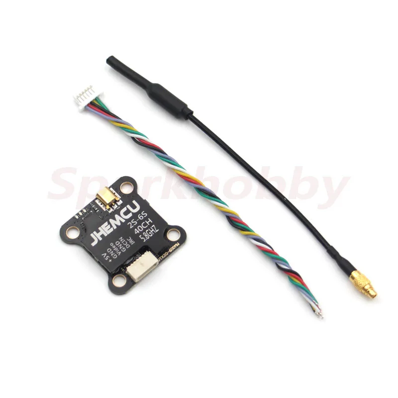 JHEMCU VTX20-600 5,8G 40CH 20X20mm PitMode 25mW, 100mW, 200mW, 400mW, 600mW ajustable VTX 7-26V para RC FPV Racing libre Drones-4