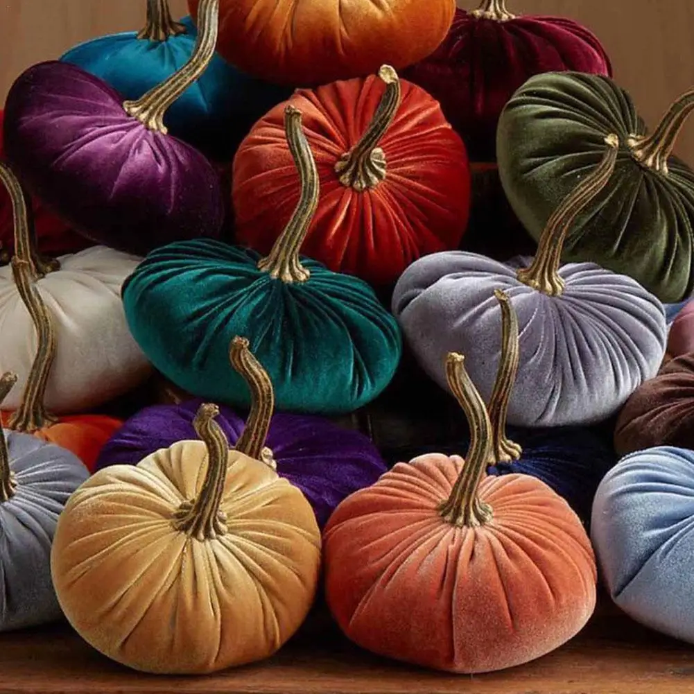 

Pumpkin Plush Throw Pillows Soft Velvet Pillow Cushion Halloween Decor Wedding Christmas Home Decoration
