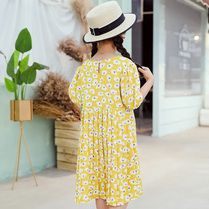 Детские платья для девочек платье принцессы с цветочным принтом 2020 одежда 4 6 8 10 12