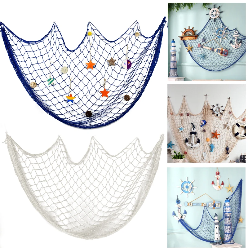 100*200 см большой синий рыболовная сеть Дети пользу морской океан тематические