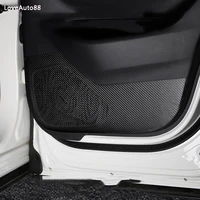 car carbon fiber leather door protector pad anti kick anti dirty pad mat cover for mazda cx5 cx 5 2021 2017 2018 2019 2020 2021