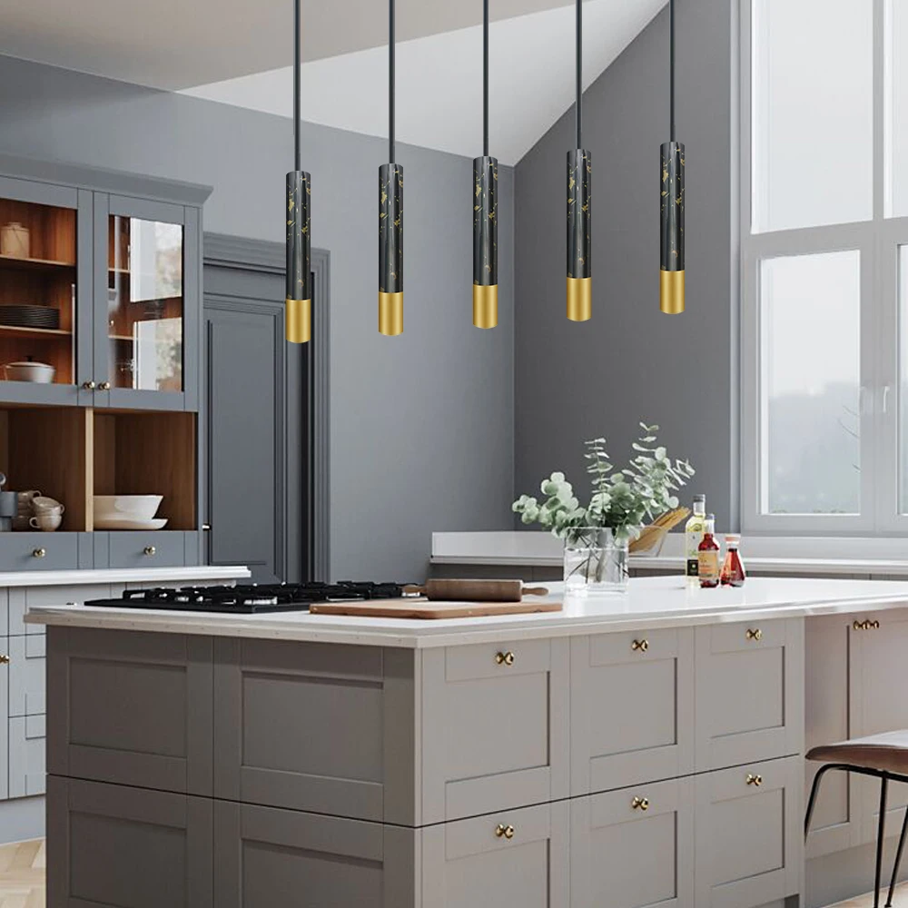 Светодиодный подвесной светильник с длинной трубкой креативная люстра