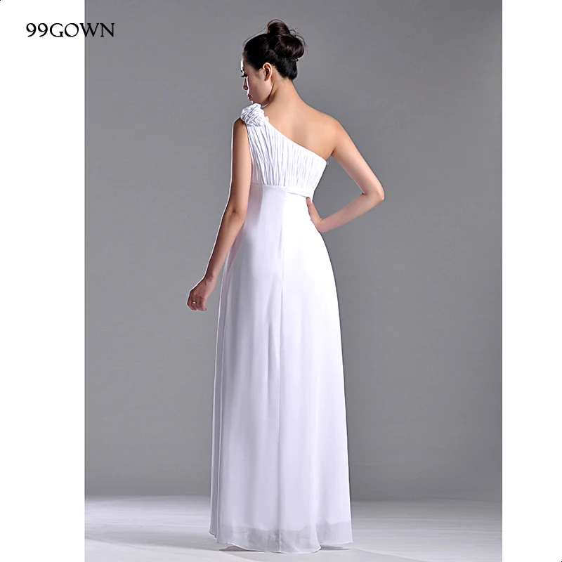 99GOWN Свадебные платья для гостей женщин 2019 простое белое шифоновое длинное