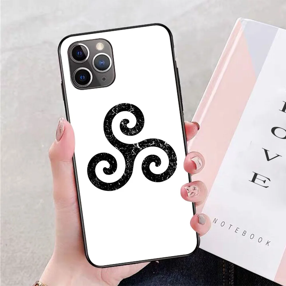 

For iPhone TEEN WOLF'S TRISKELION Soft TPU Border Apple iPhone Case