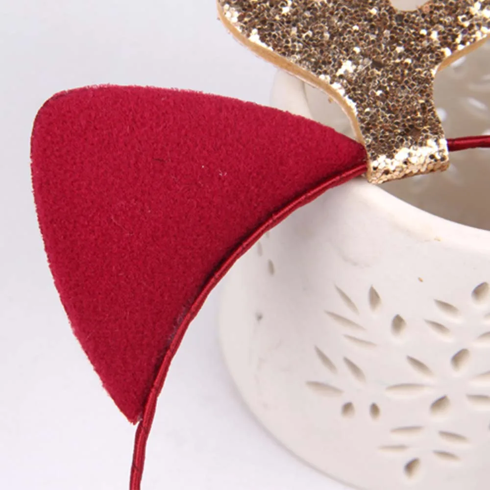 Новинка Рождественская имитация товара детский ободок сделай сам с блестками