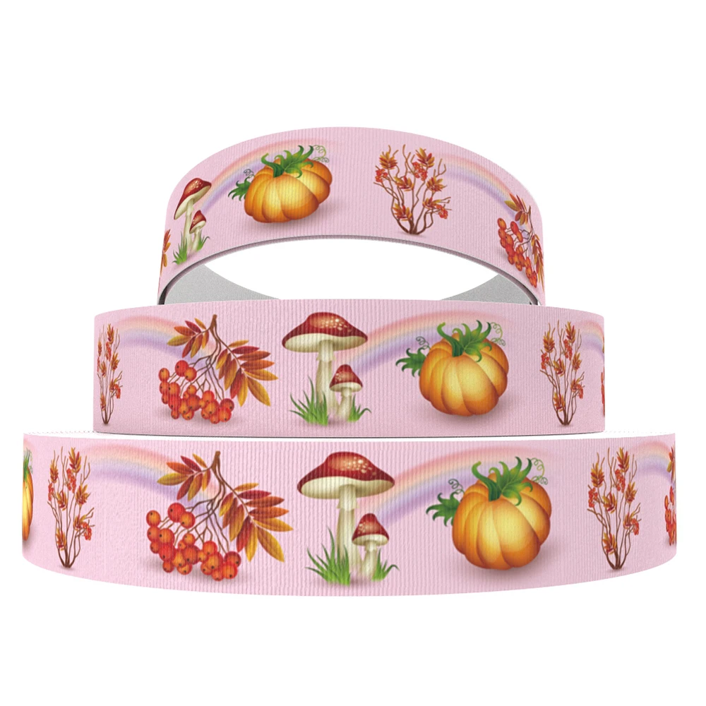 1081567006 David accessories 50 ярдов/рулон на День Благодарения, с рисунком героев из мультфильма; корсажная лента DIY Материал обечайки домашнего украшения, ленты, 50Yc7807 - Цвет: 1081567006