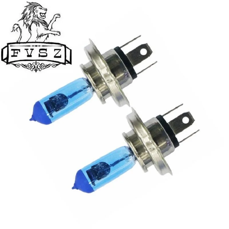 2 шт. H4 9003 12В 55 Вт Авто галогенные лампы для фар высокого ближнего света Супер