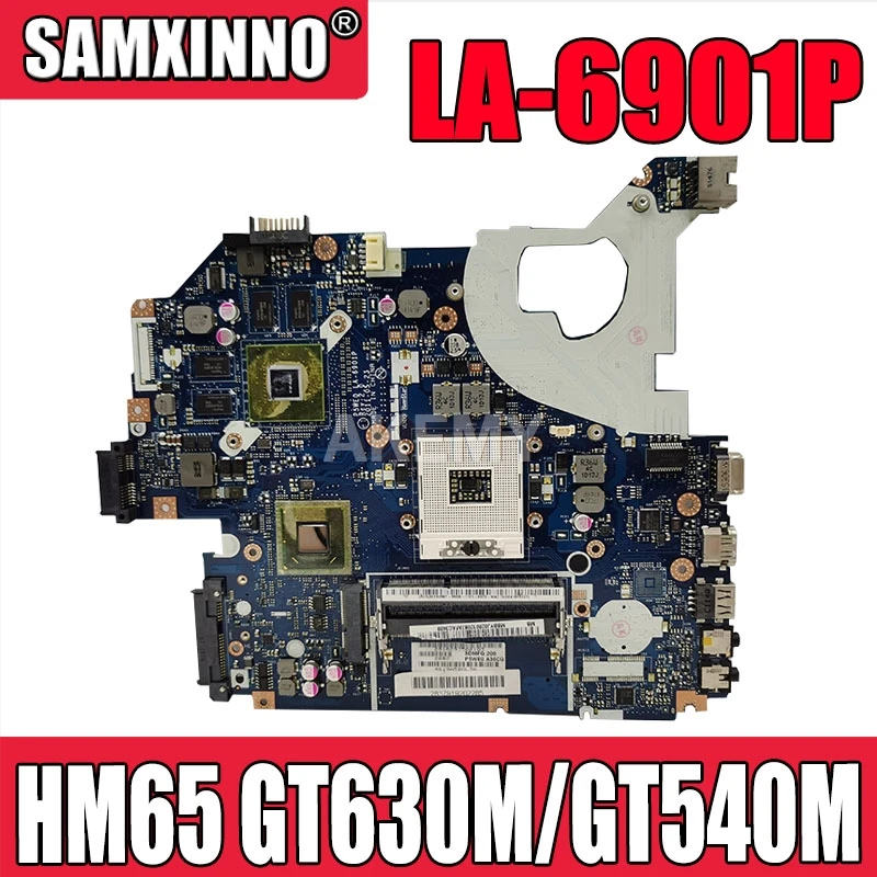

P5WE0 LA-6901P motherboard For Acer 5750 5750G 5755 5755G laptop motherboard GT630M/GT540M HM65 original Test motherboard