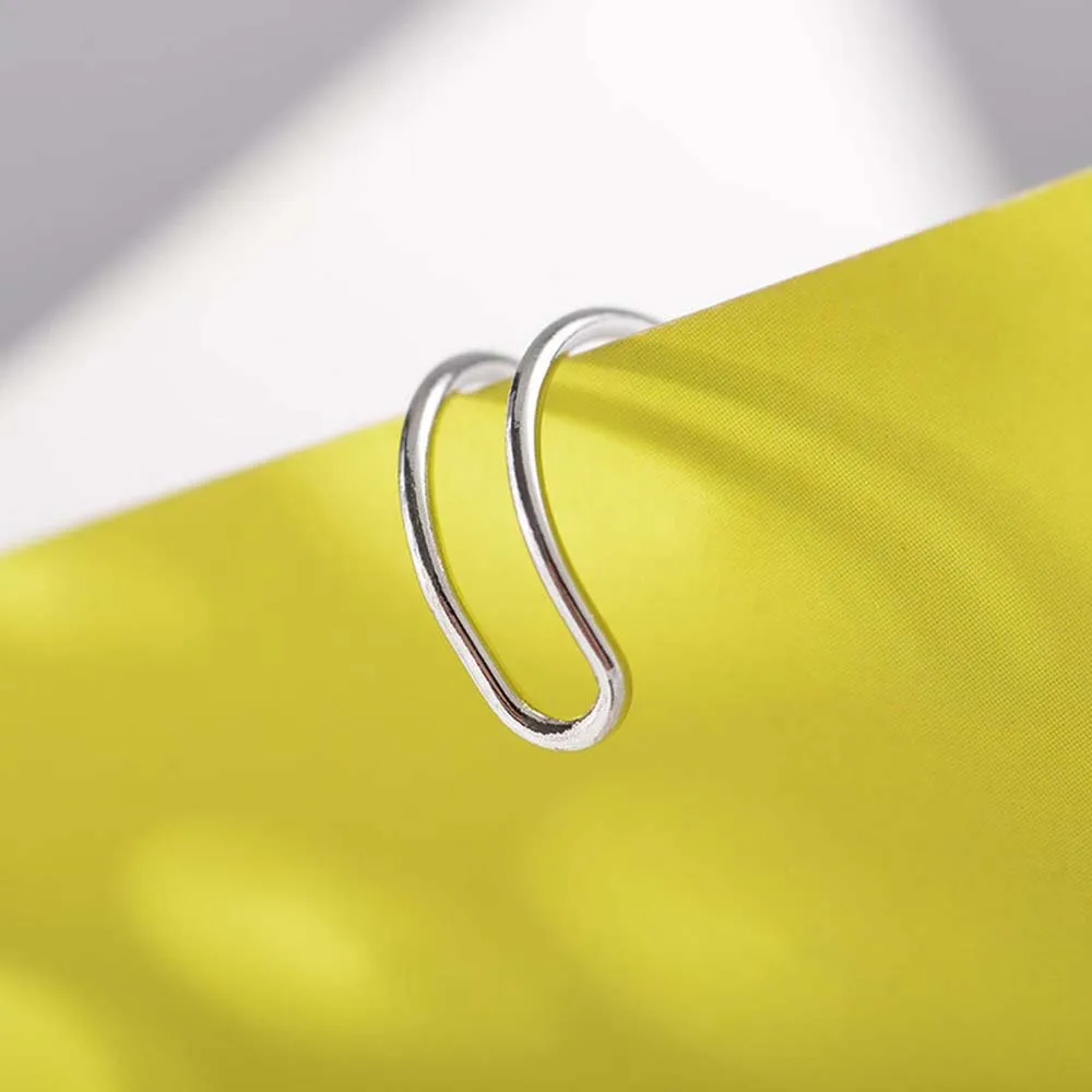 5 шт. модные серьги-клипсы в стиле панк-рок Для Пирсинга Ушей простые серьги из