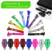 LED Fiber Optic Otoscope Ophthalmoscope Ear Care ENT Diagnostic Examination Kit Gift boxes