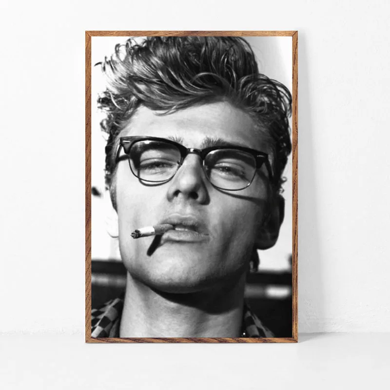 Jame Дин дыма сигареты кинозвезда арт настенная живопись шелковые холст постер на