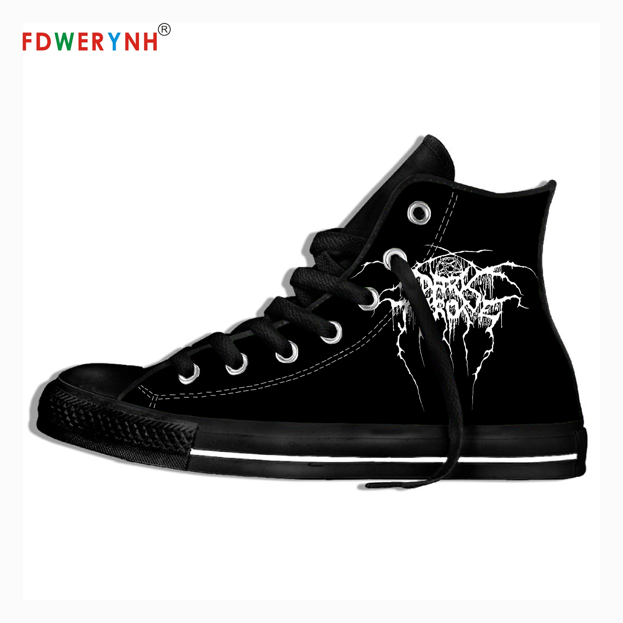 

Men's Casual Shoes Immolation Music Fans Heavy Metal Band Logo Personalized Shoes Light Breathable Lace Upcanvas Casual Shoes