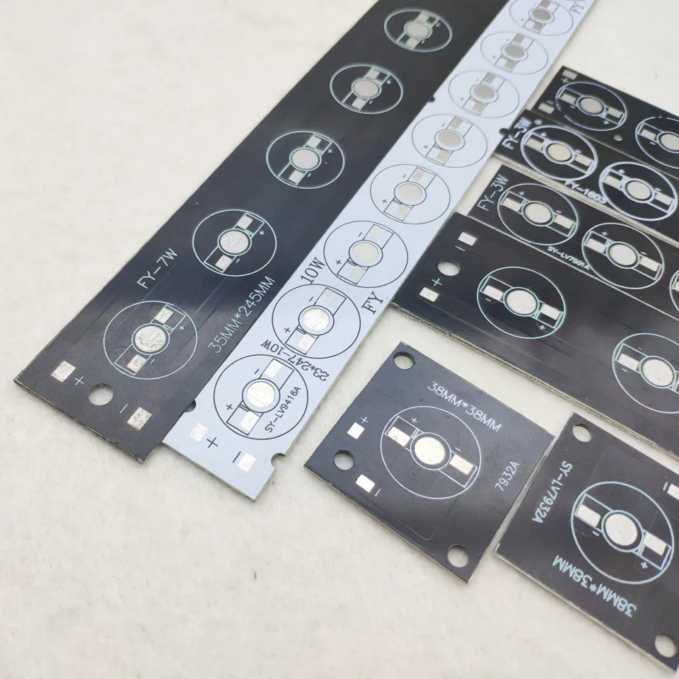 

1LED 38x38mm LED PCB Aluminum baord plate base heatsink pcb plate for 1W 3W LEDsTube light Floodlight replace led strip pcb free