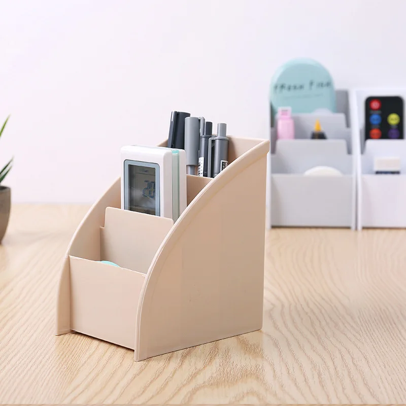 

Remote Control Box 3 Grid Remote Control Box Cosmetics Desktop Storage Case Stand Holder Home Office Stationery Phone Organizer
