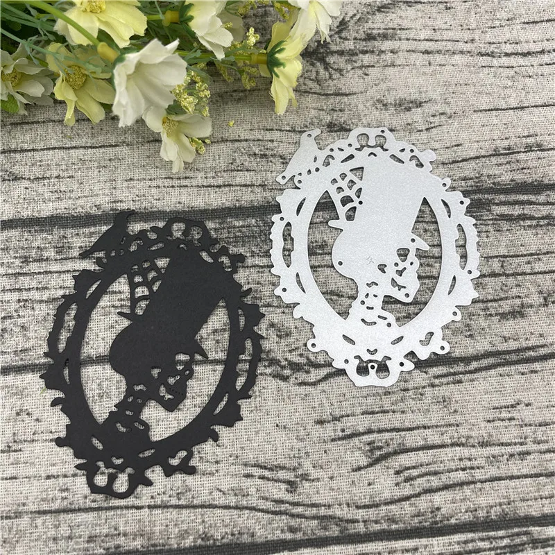 

Halloween Card Frame Craft Metal Cutting Dies For DIY Scrapbooking Album Embossing Paper Cards Decorative Crafts