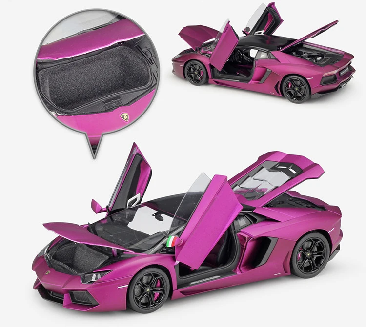 WELLY литье под давлением 1:18 высокая модель симулятора автомобиля Lamborghini Aventador LP700 металлический гоночный автомобиль игрушки из сплава для детей подарки коллекция