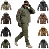 sharkskin softshell tad men jacket or pants tactical set military hunting clothes windproof waterproof jacket for hiking camping