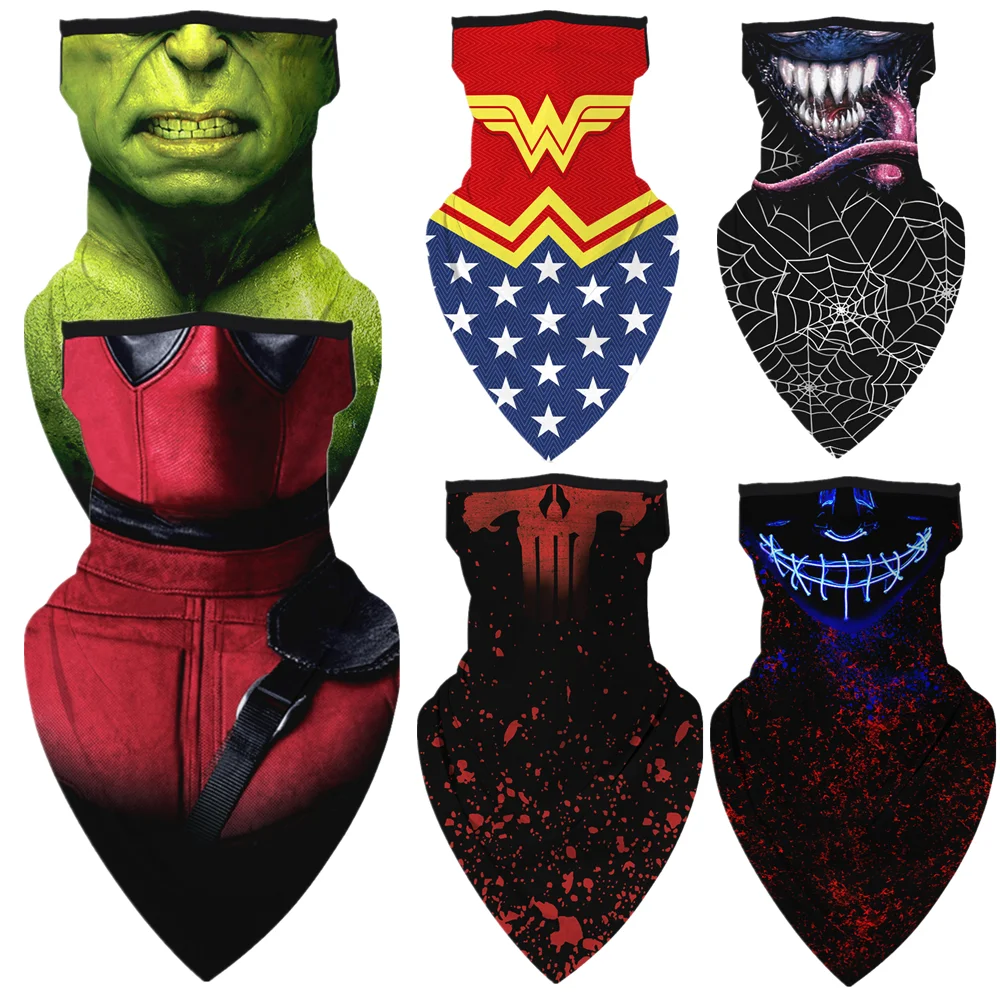 Супергерой Халк Диана принц чистый на Хэллоуин мотоциклетный шарф маска для шеи