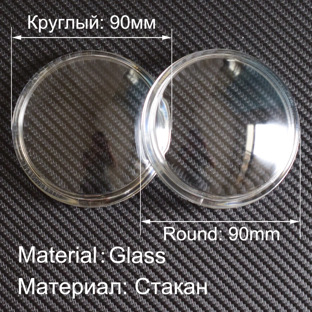 Круглые противотуманные фары 2 шт. 90 мм стеклянная крышка для Mitsubishi ASX L200 Outlander Grandis