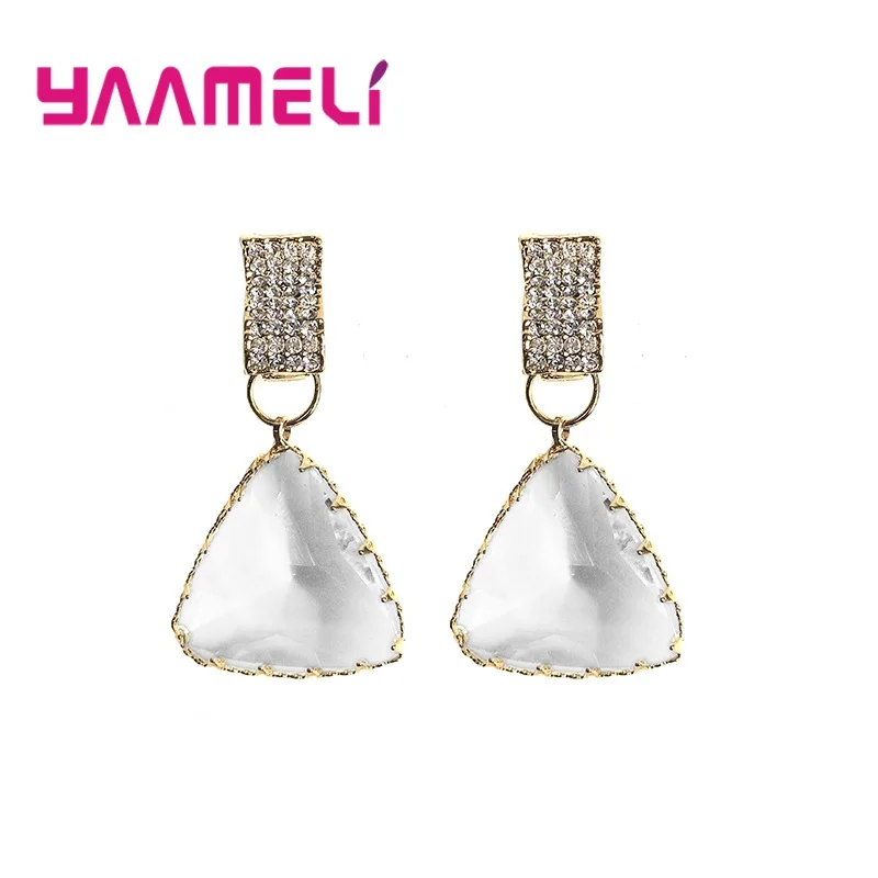 

Женские серьги-подвески из серебра 925 пробы, с фианитами