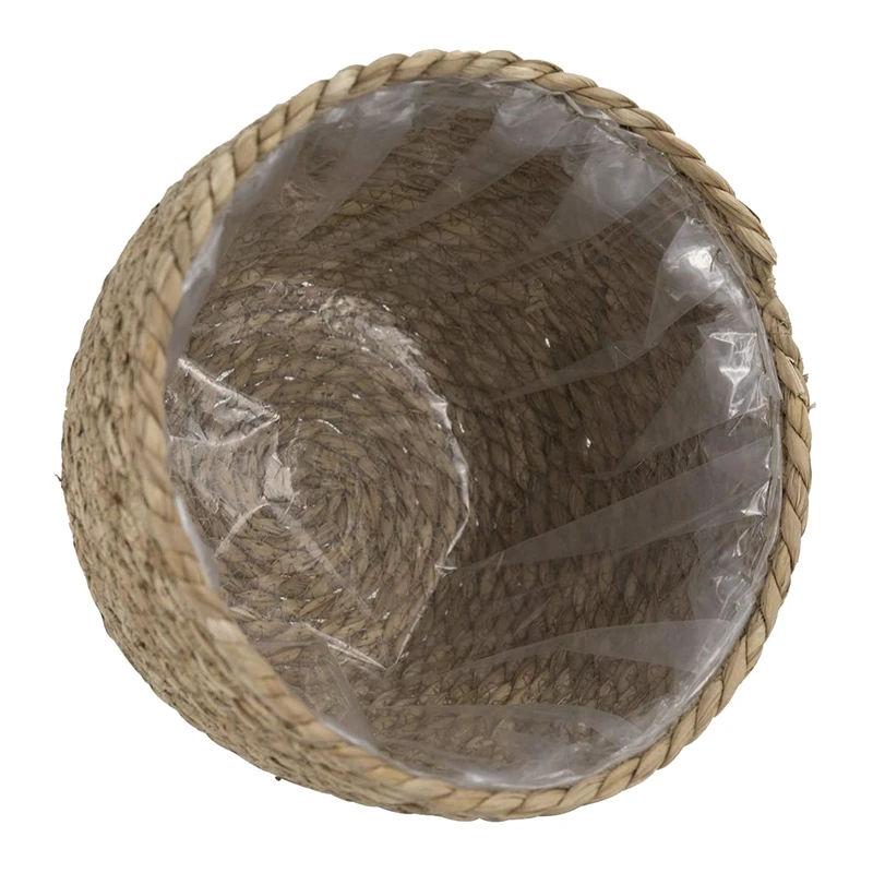 

Seagrass Planter Basket Set Of 3 Indoor Outdoor, Flower Pots Cover,Plant Containers,Flower Basket Primary Grass color