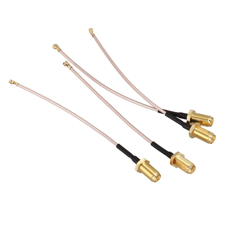 Набор из 4 шт. RF U.FL(IPEX/IPX) Мини PCI-RP-SMA женский Пигтейл/провод для антенны Wi-Fi