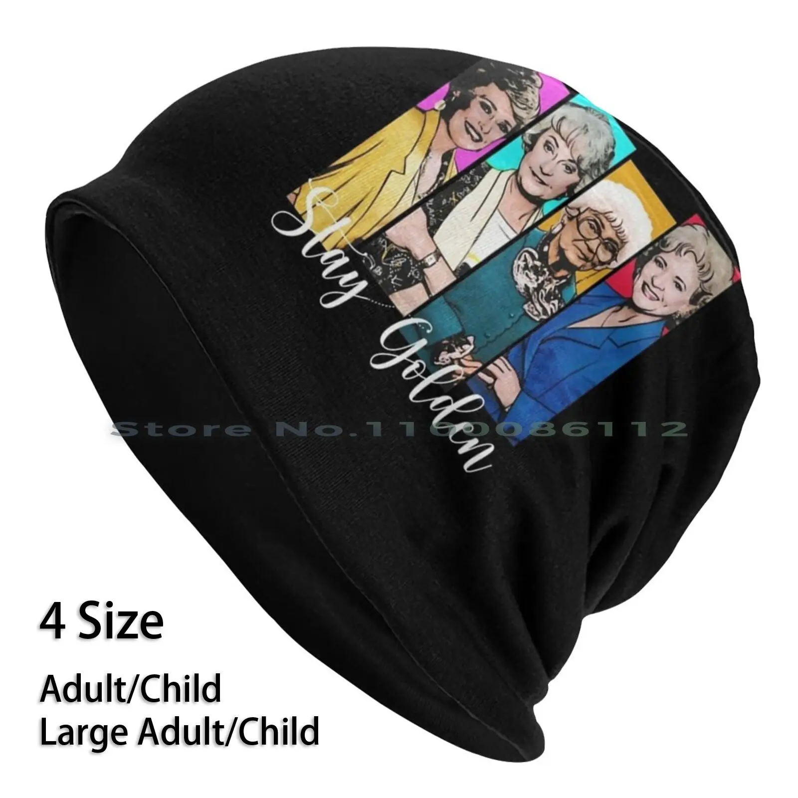 

Golden Girls Stay Golden Beanies Knit Hat Golden Girls Masks The Golden Girls Bea Arthur White Blanche Devereaux Rose Nylund