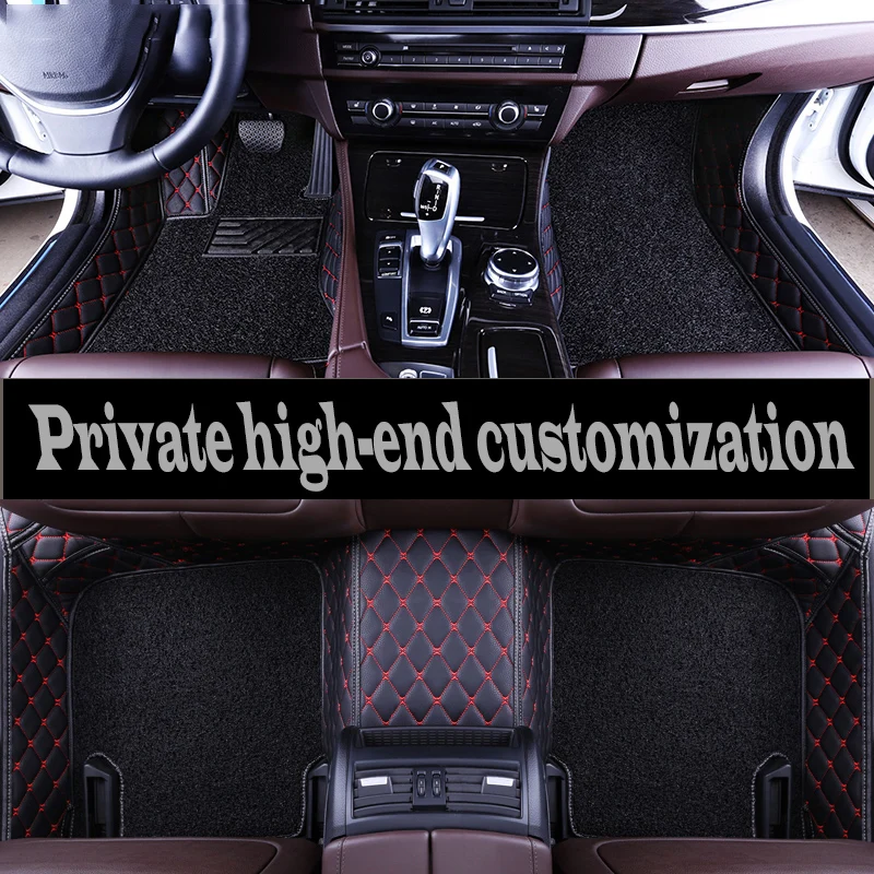 Black red Роскошные автомобильные коврики для всех моделей для Honda Everus Crider Acura CDX MDX RDX коврики для автомобилей TL TLX ZDX Spirior - Название цвета: Black red