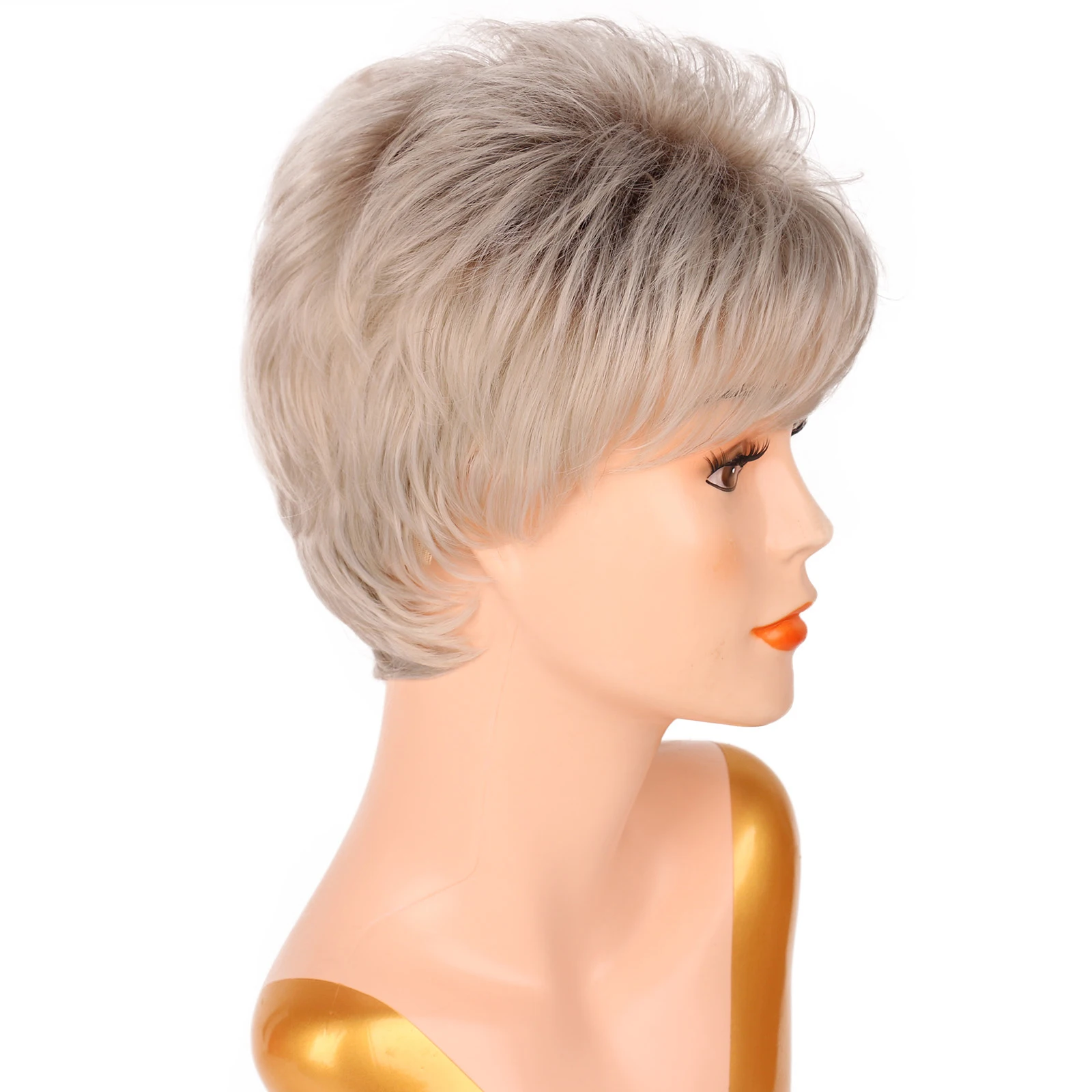 Женский синтетический парик BCHR Mix коричневые и светлые волосы с эффектом омбре