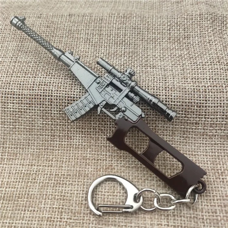2020 PUBG Jedi Survival 98K мужской брелок пистолет fob подвеска AWM gun Модель M249 форма eat курица