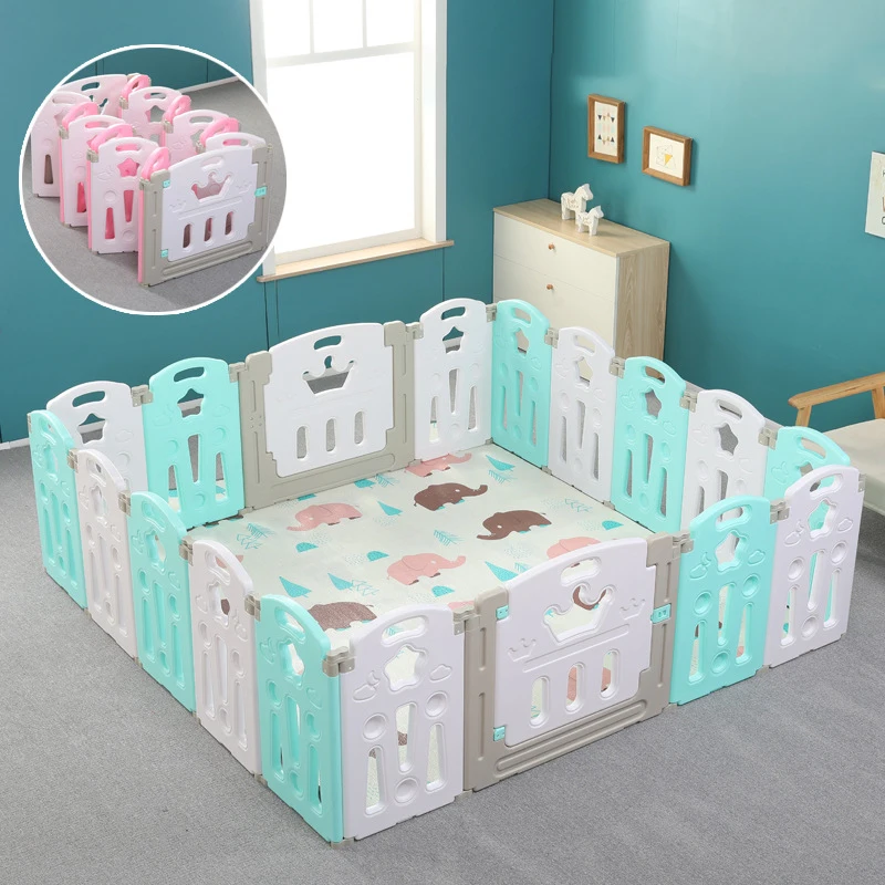 

Foldable Baby Playpen Newborn Fence Children Pool Balls Baby Crawling Walk Safety Barrier Kids Indoor Activity Center Gift Mat