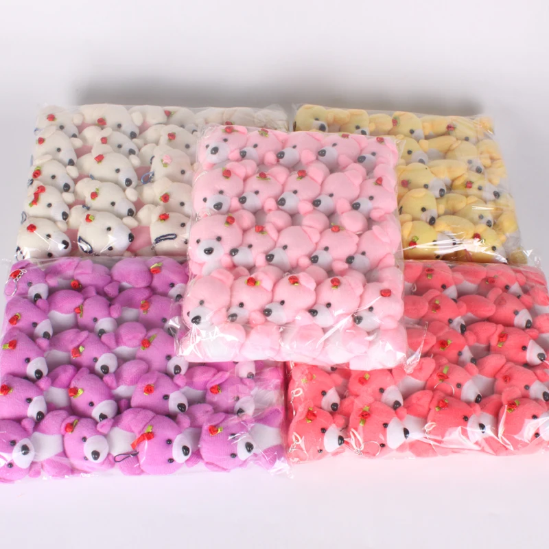 20 шт./лот миниатюрные Плюшевые игрушки-медвежонки декоративный миниатюрный