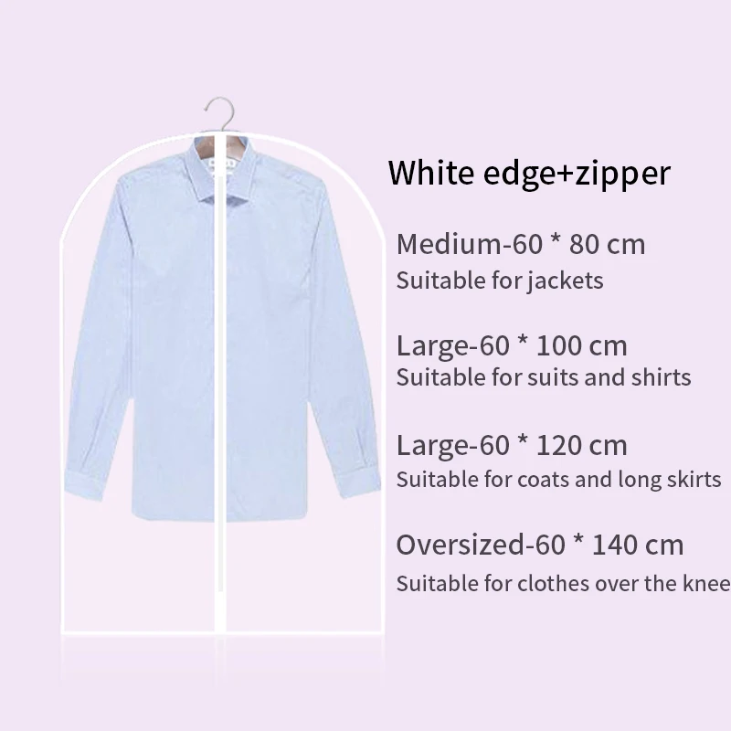 

Suit Coat Clothes Hanging Garment Bags Clothes Dust Cover Home Storage Bag Dustproof Cover Clothes Bag Wardrobe Hanging Clothin