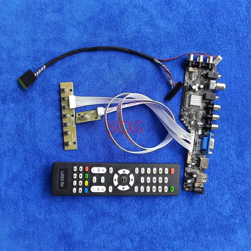 

1366*768 Kit LED HDMI-compatible USB AV VGA DVB Digital Monitor drive card Fit LT133EE09100/LT133EE09300/LT133EE09500 40Pin LVDS