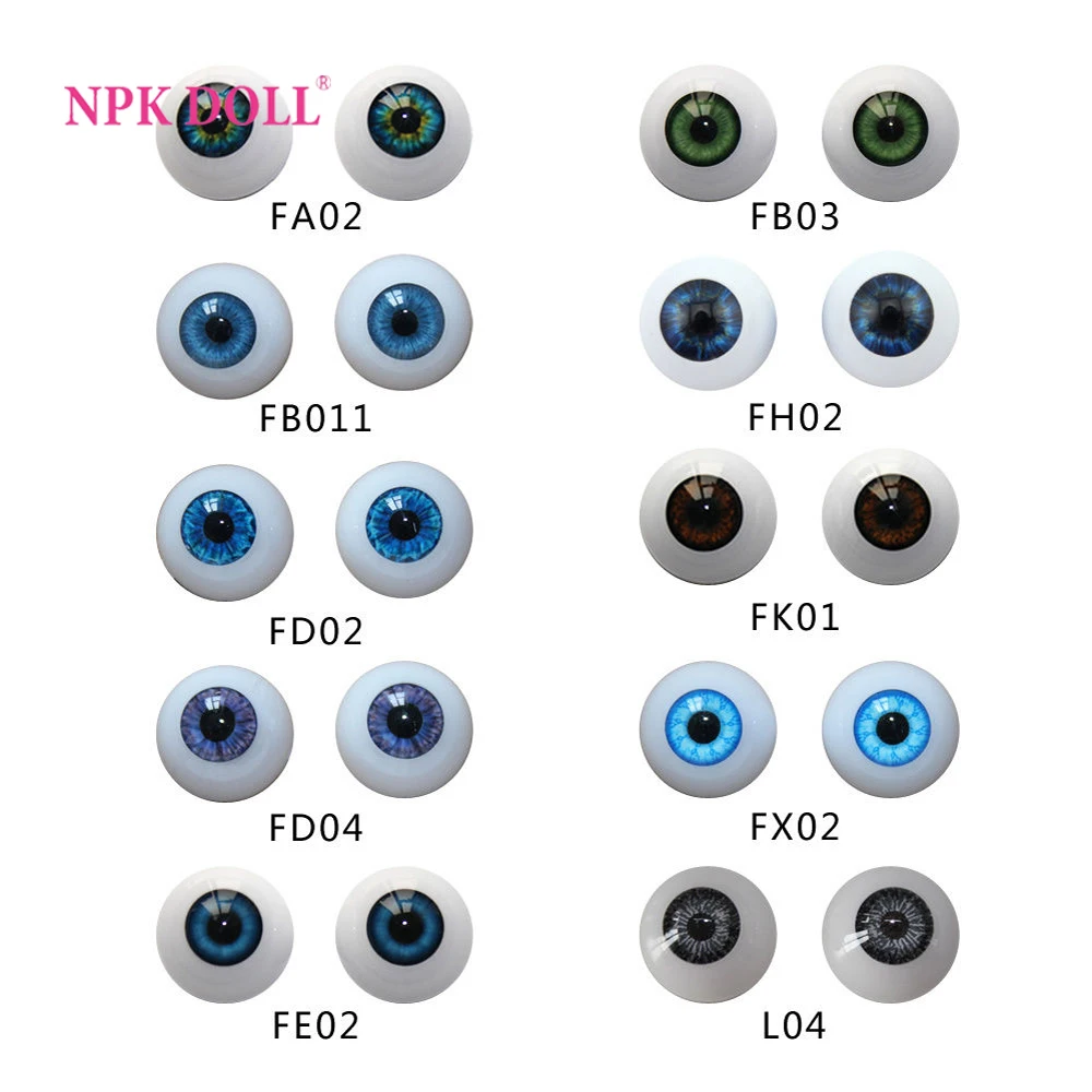 Аксессуары для кукол оптовая продажа глаза 22 мм реалистичные полукруглые