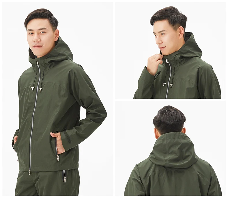 

Hoodie Men Motorcycle Raincoat Jacket Travel Camping Waterproof Raincoat Motorcycle Veste En Jean Femme Raining Coat EA60YY