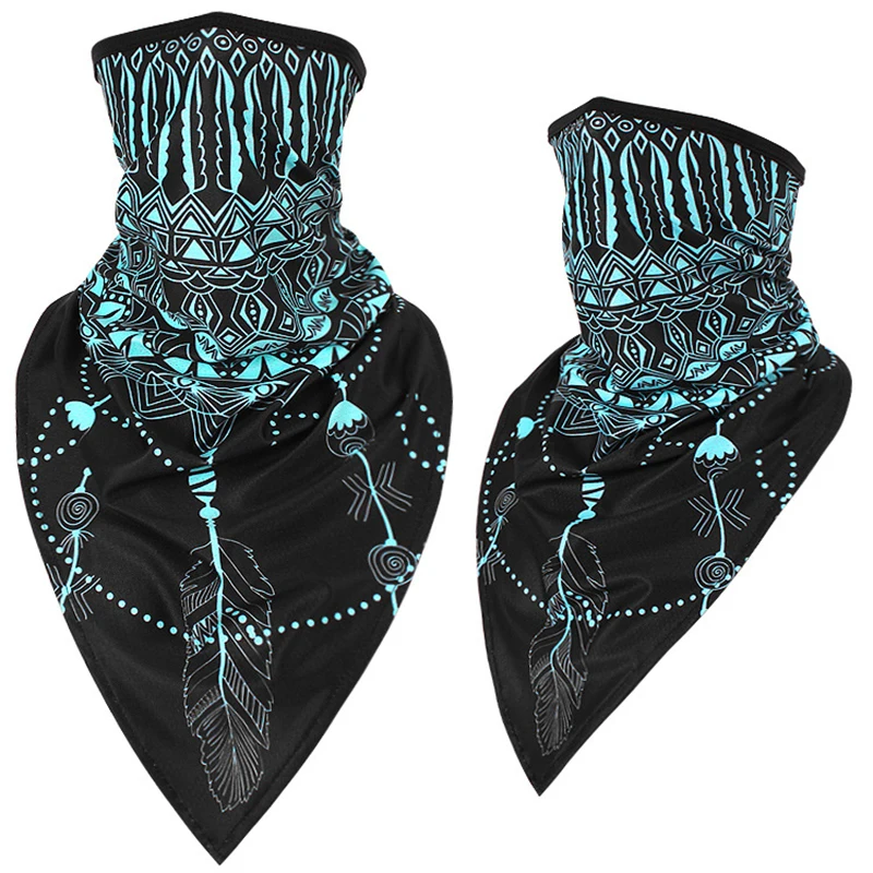 Треугольный шарф для спорта на открытом воздухе мужчин и женщин езды велосипеде