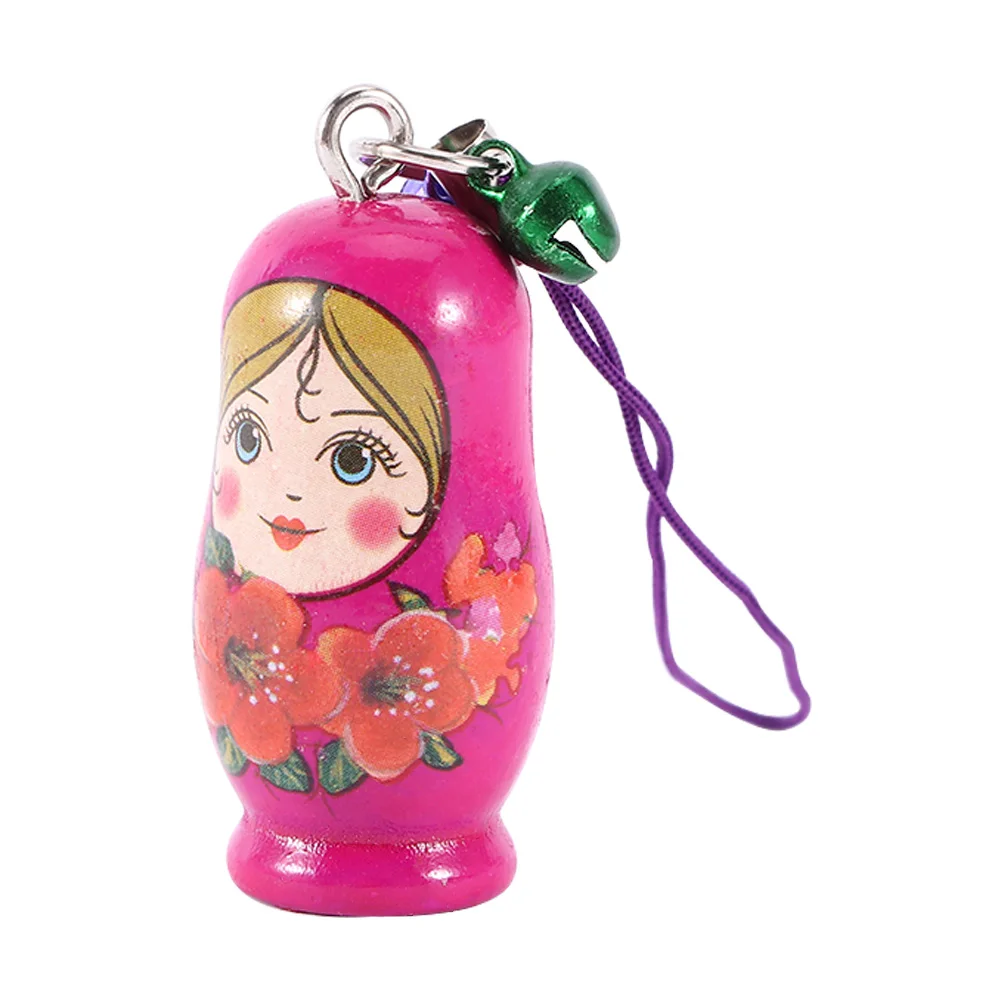 12 шт./компл. милый мини Матрешка русский брелок в виде кукол капельная деревянная