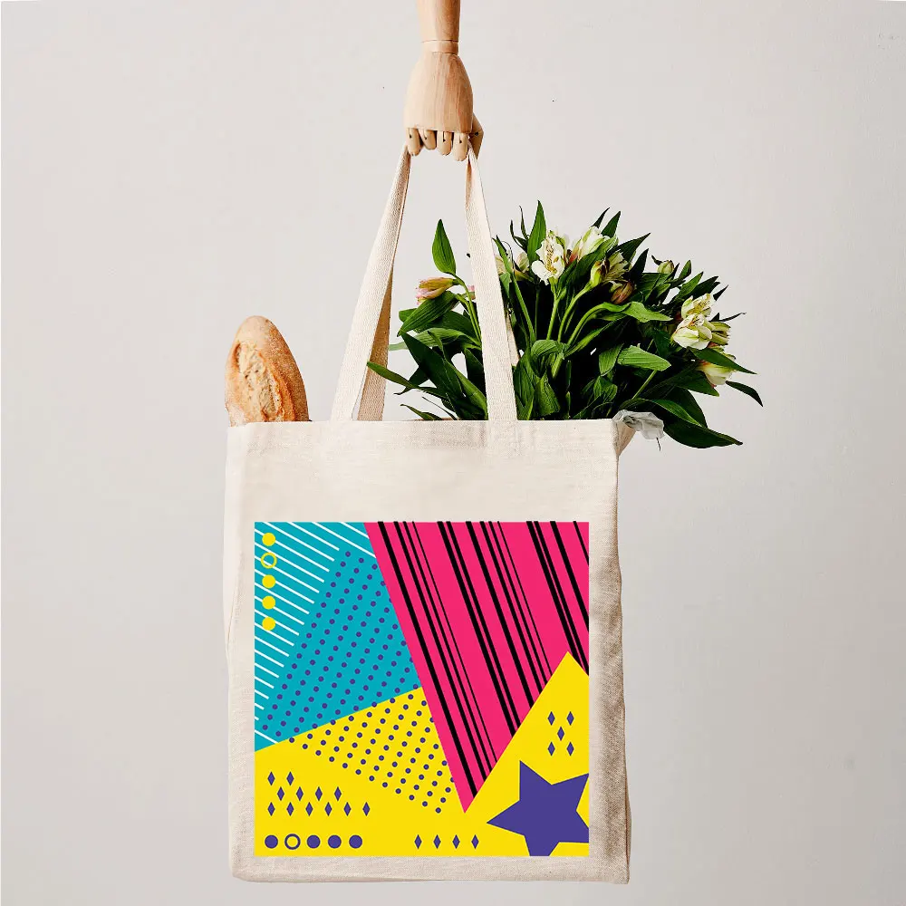 Эко Пользовательские Хлопок Холст tote напечатанные дружественные сумки с
