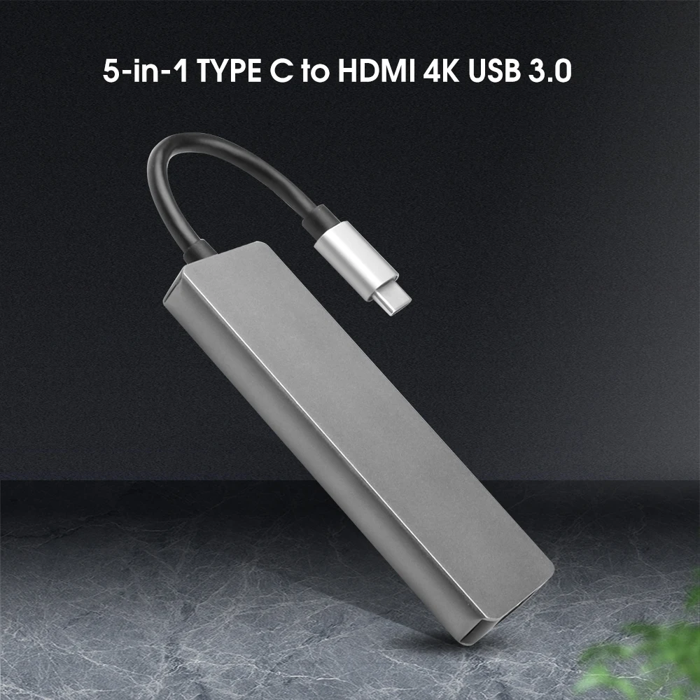 Адаптер-концентратор Kebidu с USB Type C на HDMI Type-C 3 0 конвертер кардридер для MacBook Huawei Mate 30