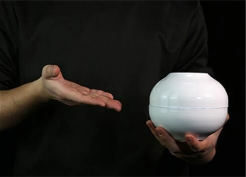 Вода сверху чаши (белый Dia 13 5 * H5.5cm) Волшебные трюки Иллюзия сцены реквизит для