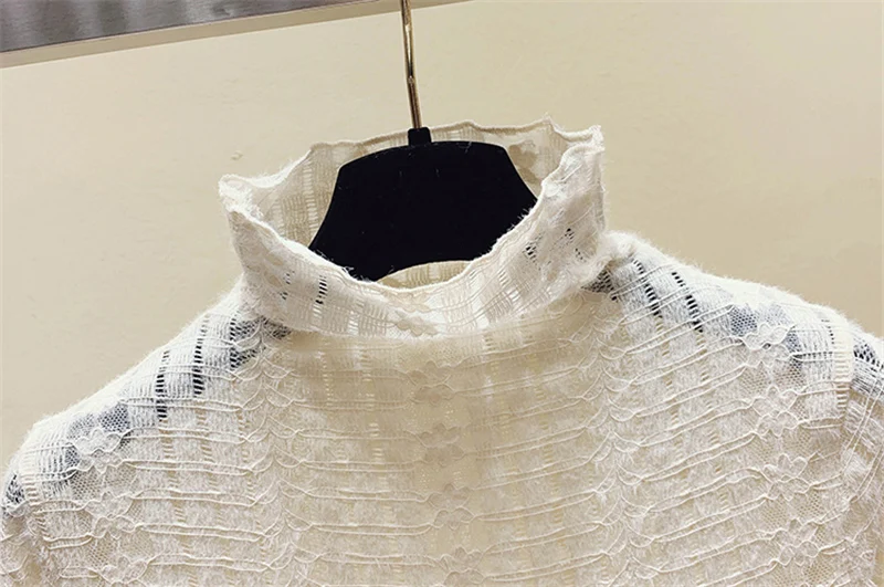 

Spring Autumn Shiny Mesh Lace Plaid shirt Tops Women Fashion Casual Long Sleeve Bottoming Korean Pullover Female Tees 2021