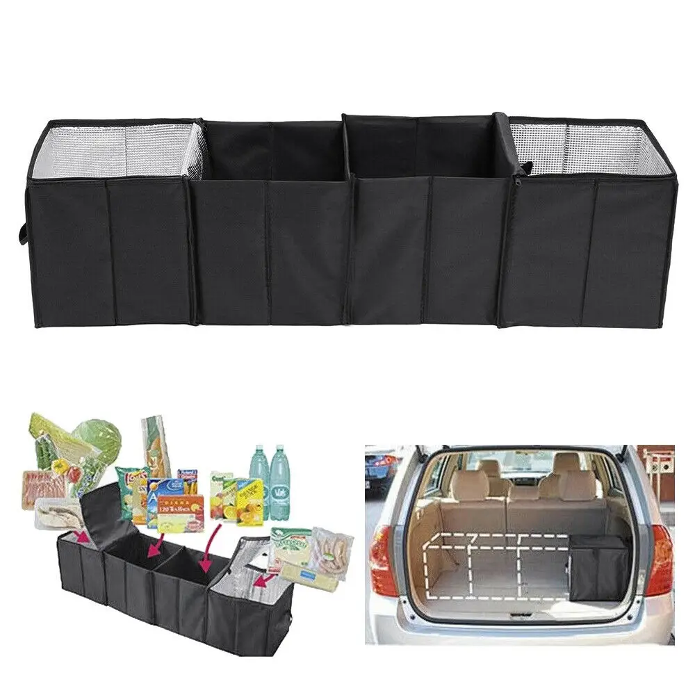 

Universal Car Storage Collapsible Car Trunk Organizer Cargo Storage Van Truck Bag Foldable Cool Bag Toys Food Capacity Auto