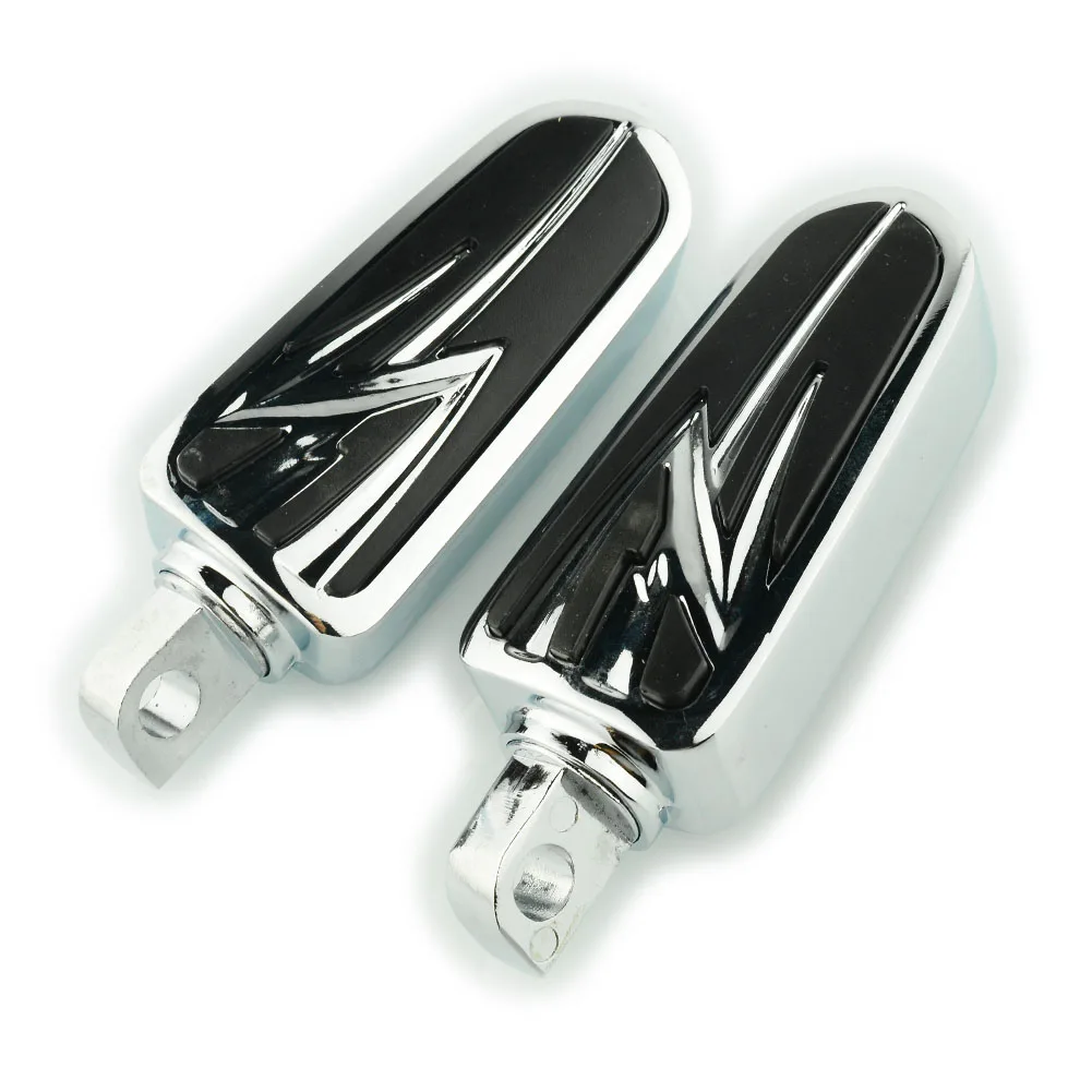 Male Mount Motorcycle Rubber Footrest Footpegs Floorboard For Harley Iron XL 883 1200 Street 750 500 Touring Custom Dyna Softail