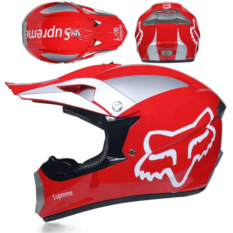 Гоночный Кроссовый мотоциклетный шлем DOT Casque Moto Capacete Moto Casco бездорожье полное лицо винтажный Кроссовый шлем для женщин 3 подарка