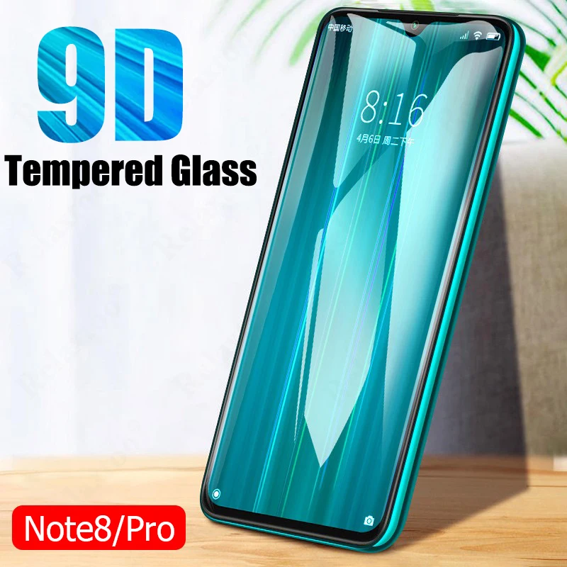Защитное стекло 9D для Xiaomi Redmi Note 8 Pro экрана 7 закаленное xiomi red mi Note8Pro