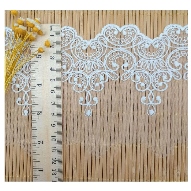

Transparent mesh lace embroidery cotton mesh lace embroidery