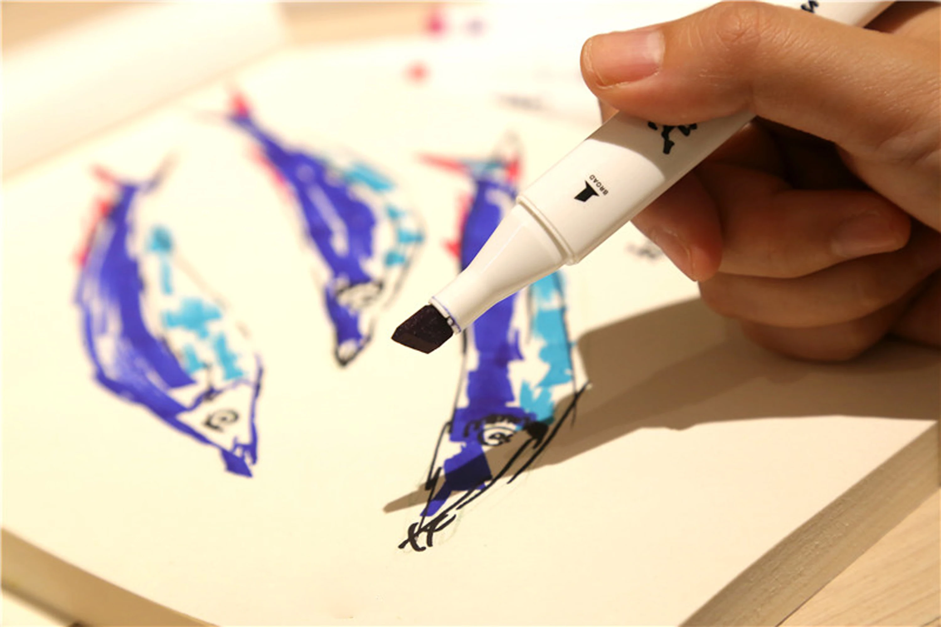 Маркер для рисования 12 Цветов эскиз художественный маркер белой доски двойной